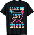 Game On First Grade Baseball Back to School Boys Kids T-Shirt