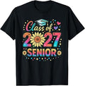 Retro Class of 2027 Senior Graduate High School College Grad T-Shirt