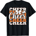 Cheer Cheerleading for Cheerleader Squad Girl BFF Orange T-Shirt