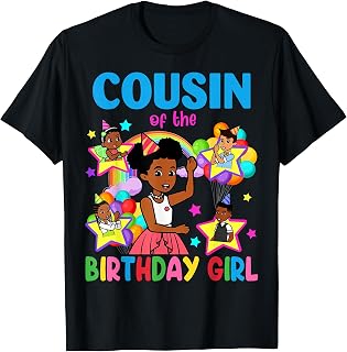 Cousin of Birthday Girl Gracie Birthday Dolls Girl Party T-Shirt