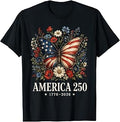 America Flag 250 1776 2026 250th Anniversary 4th of July T-Shirt