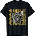 Funny Second Grade Teacher Feral Raccoon Back to School T-Shirt