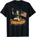Delaware Dog Funny George Washington Hotdog Patriotic T-Shirt