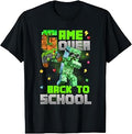 Game Over Back to School Funny Bruh We Back Kids Boy Gaming T-Shirt