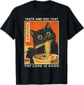 Taste and See that The Lord is Good Psalm 34:8 Cat Japanese T-Shirt