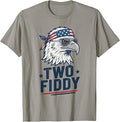 1776 2026 USA Flag 250th Patriotic Eagle Humor Two Fiddy T-Shirt