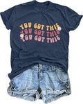 Teacher Shirts for Women You Got This Tshirt Test Day Teacher Shirt Teacher Gifts Short Sleeve Tee Tops