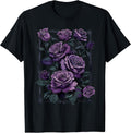 Vintage Purple Roses Flower Gothic Gardening