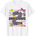 Cute 2nd Grade Bow Back to School Second Grade Teacher Girls T-Shirt