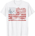 National Parks American Flag Patriotic 4th of July T-Shirt