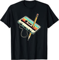 80s 90s Retro Party Costume Nostalgia Cassette T-Shirt