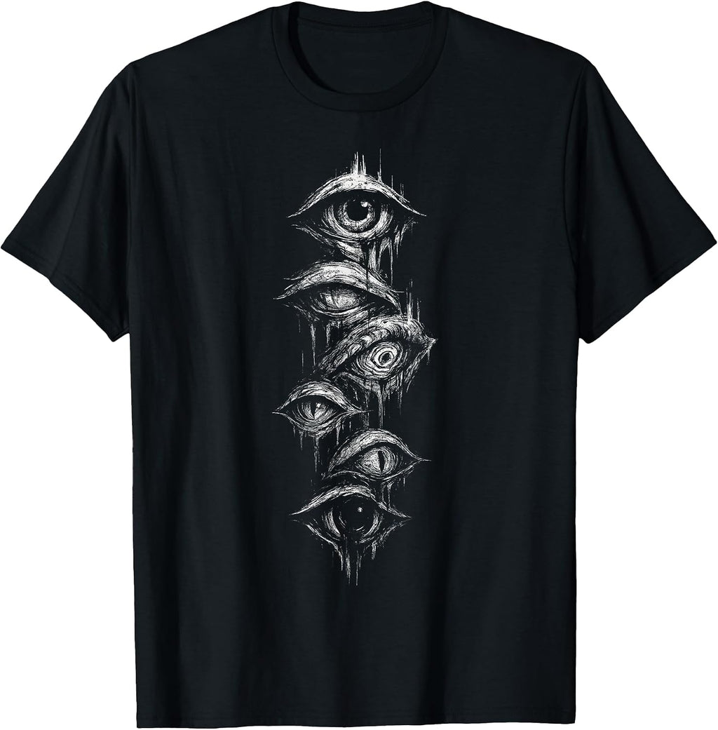 Eyes Eyeballs Goth Grunge Alt Y2K Weird Strange Aesthetic T-Shirt