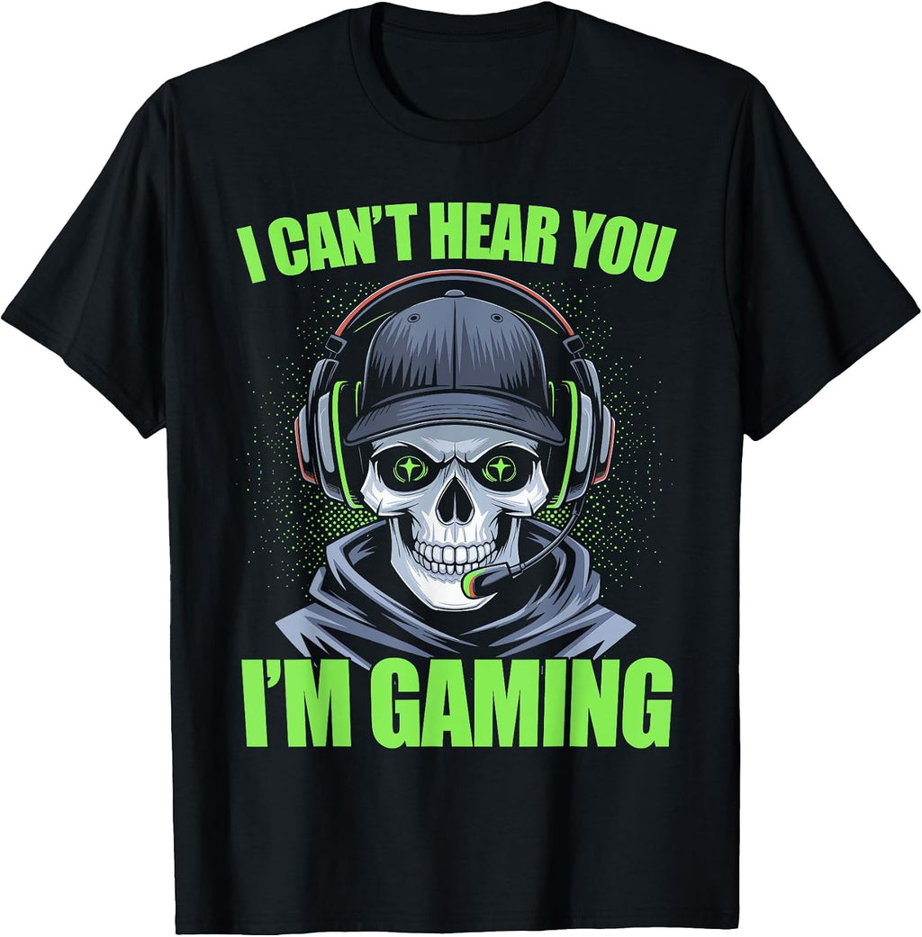 Gamer Skeleton Gaming Video Games T-Shirt