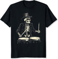 Skeleton Drummer Shirt Vintage Band Shirt Gift for Rock Music Lover Skull T-Shirt for Men