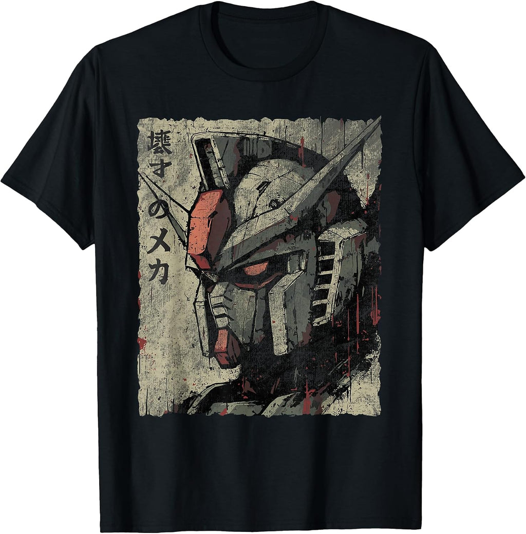 Vintage Mecha Robot Japanese Anime Style Retro T-Shirt