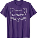 Purr-fect Grandma Funny Cat Lover Grandmother Kitty Owner T-Shirt