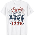 Founding Fathers Squad Party Like It is 1776 4th of July T-Shirt