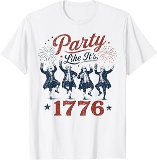 Founding Fathers Squad Party Like It is 1776 4th of July T-Shirt