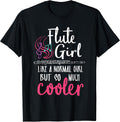 Flute Girl - Flute Player Flutist Marching Band Music Lover T-Shirt