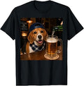 Beagle Drinking Beer Funny Dog Meme T-Shirt