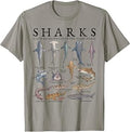 Shark Species Marine Biology Ocean Animal Art T-Shirt
