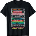 Iconic Tape Deck Hits Retro Vintage Chest Poster T-Shirt