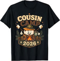 Cousin Camp 2026 Funny S'Mores Camping Summer Vacation Group T-Shirt
