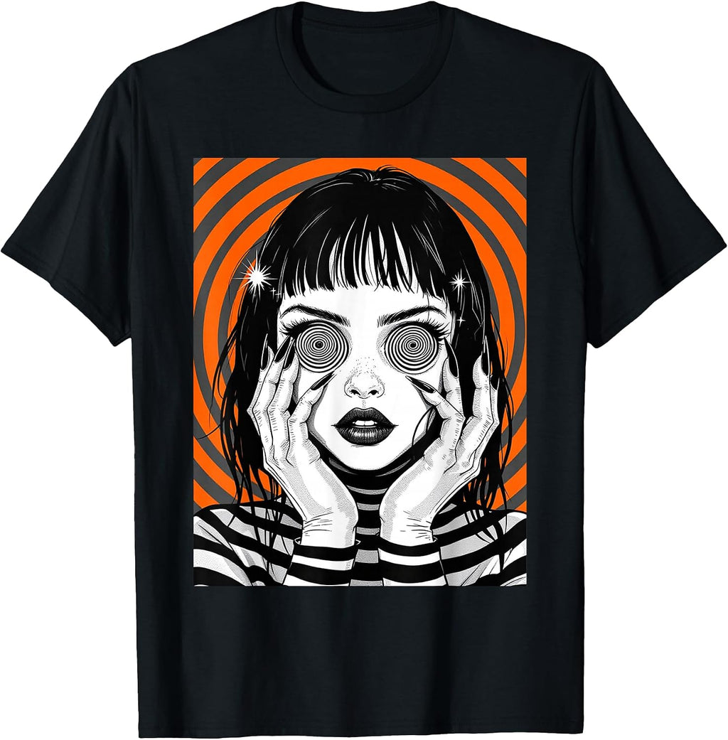 Horror Anime Manga, Aesthetic Japanese Creepy Kawaii Goth T-Shirt