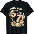 I was 6 Now I'm 7 Seven Year Old Boys Baseball Birthday T-Shirt