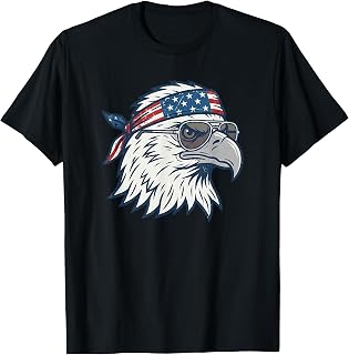 Funny USA Eagle Graphic Patriotic Eagle Humor USA Eagle T-Shirt