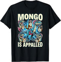 Mongo is Calling Appalled Princess Cat Riding Dinosaur Kids T-Shirt