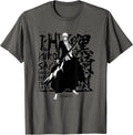 Ichigo Anime T-Shirt, Unisex-Adults, Grey, Small, Short Sleeve, Cotton, Classic Fit, Unique Bleach Ichigo Design