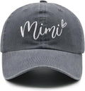 Mimi Hat for Women, Adjustable Embroidered Baseball Cap for Grandma