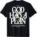 God Has A Plan Jeremiah 29 11 Bible Verse (on Back) T-Shirt