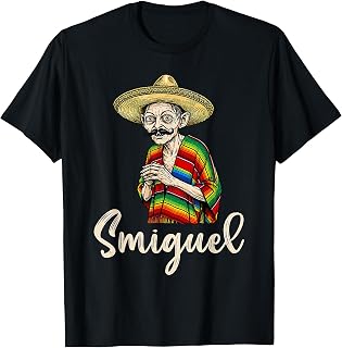 Smiguel Mexican Sombrero Funny Mexican Culture Mashup T-Shirt