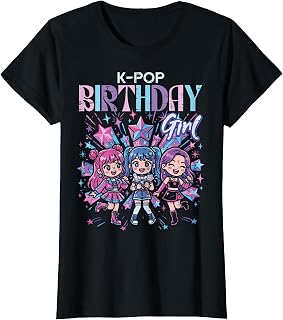 Kpop Birthday Girl Cute K-Pop Bday Party Girls Kids Youth T-Shirt