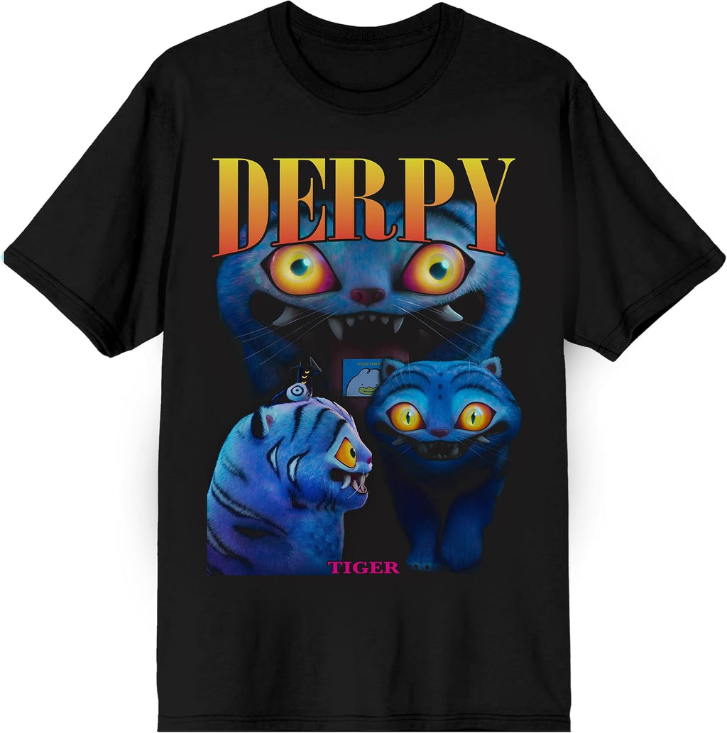 Kpop Demon Hunters Derpy Men's Crew Neck Short Sleeve Tee