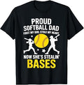 Funny Softball Dad Art for Dad Men Softball Dad Fathers Day T-Shirt