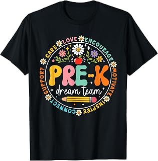 Pre-K Teacher Team Back to School Kindergarten Preschool T-Shirt