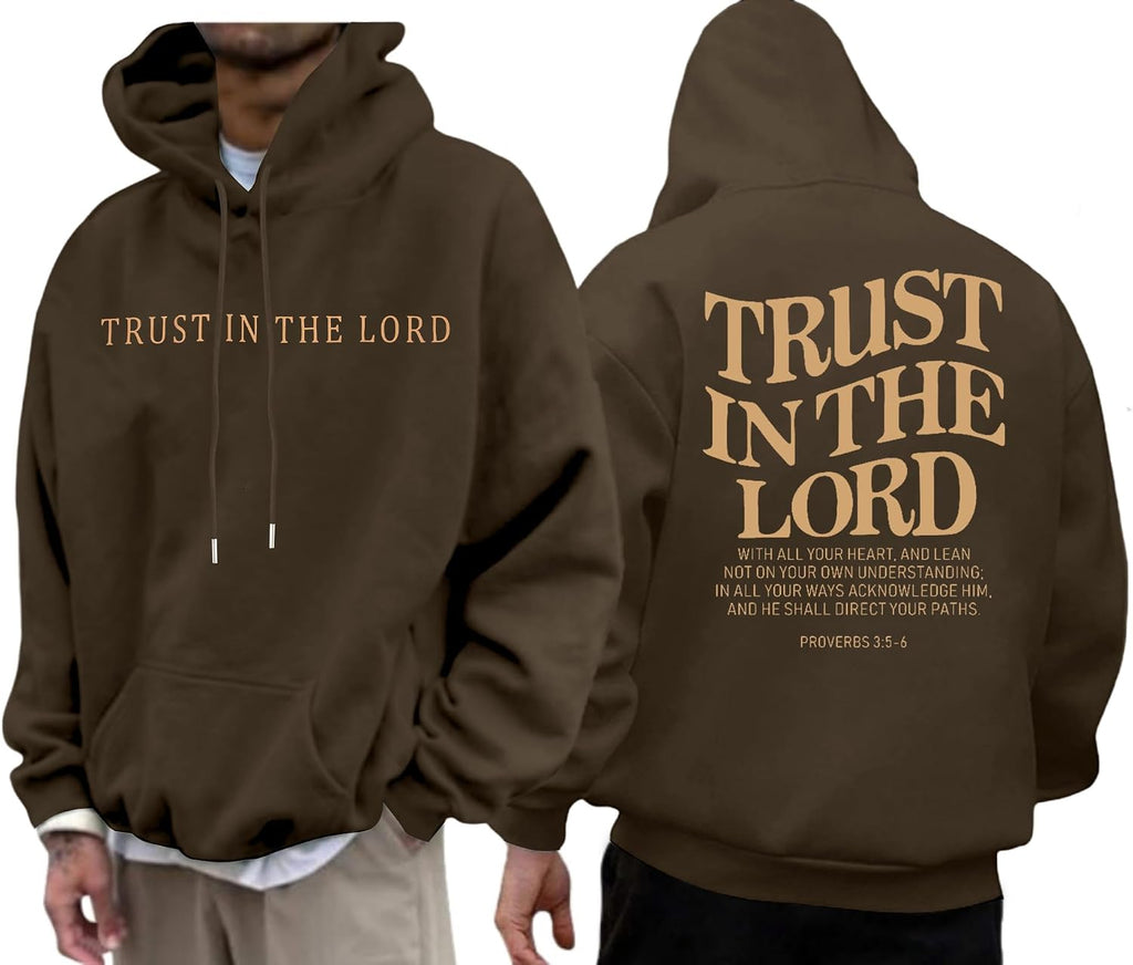 Christian Hoodies for Men Religious Faith Jesus Hoodie God Bible Verse Cross Sweatshirts Trendy Graphic Pullover