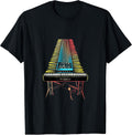 Pedal Steel Guitar Guitarist Band Music 80s Retro Vintage T-Shirt