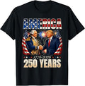 USA America 1776-2026 Happy 4th of July 250 Years Freedom T-Shirt