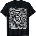 3rd Grade Typography Team Third Grade Teacher Back to School T-Shirt