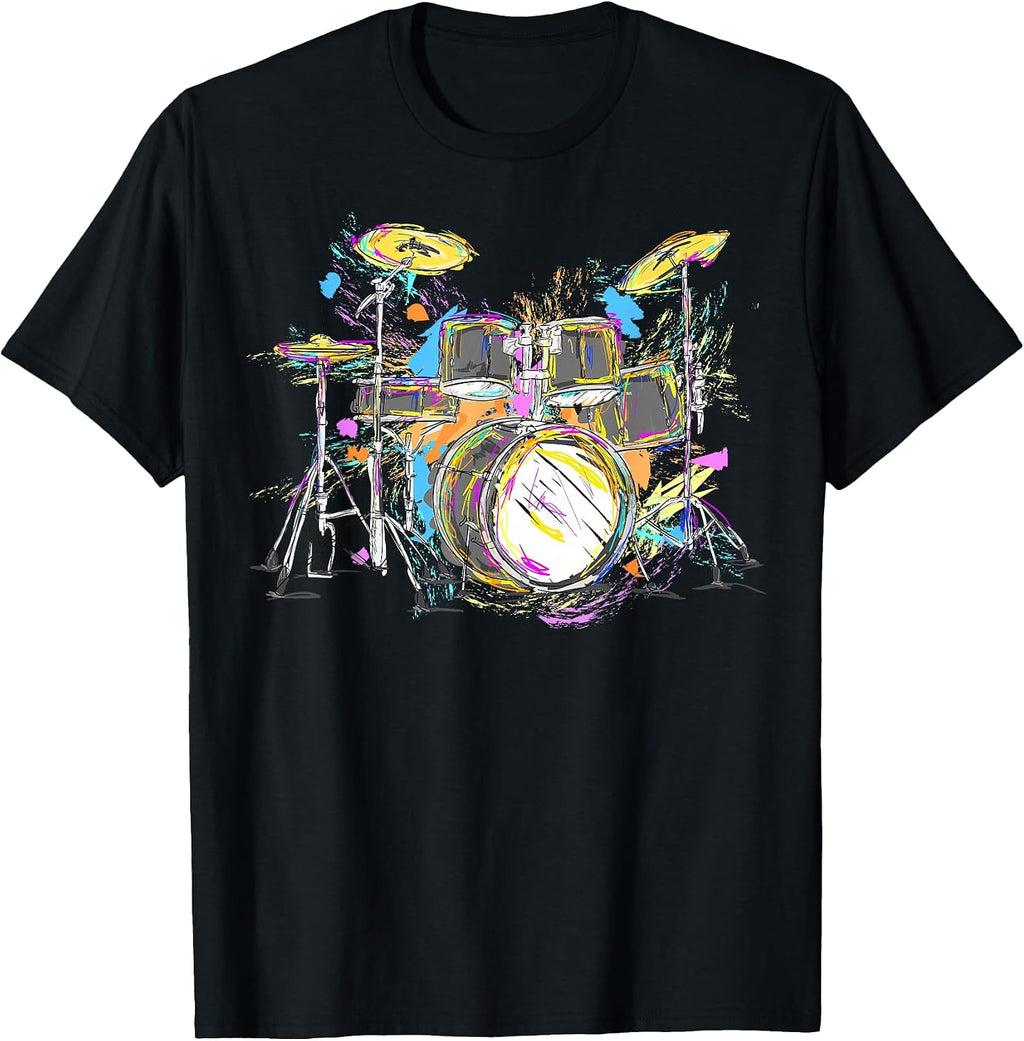 Abstract Art Drums Musician Music Band Throne Noose T-Shirt Small