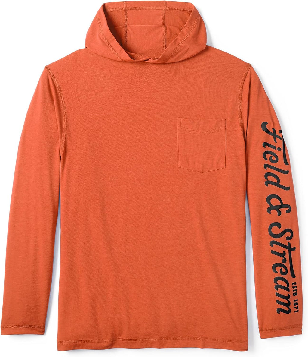 Men's Roll Cast Performance Hoodie with Drirelease®, Orange