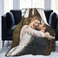 Custom Blanket with Photo Text Personalized Flannel Throw Blanket Birthday Anniversary Wedding Christmas Halloween Father Mother Valentines Day Gift- 30"x 40" (1Photos, 50"x40")