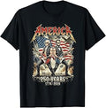 Abe Lincoln Guitar George Washington USA 250 Anniversary T-Shirt
