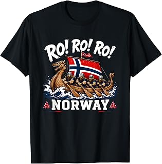 Funny Ro Row Norway Viking Ship Rowing Supporter Fan T-Shirt