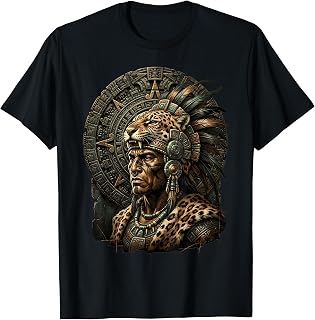 Aztec Warrior Mexican Mythology Inca Mayan Indigenous T-Shirt