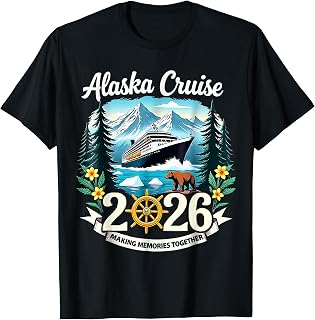 Matching Family Friends and Group Alaskan Alaska Cruise 2026 T-Shirt